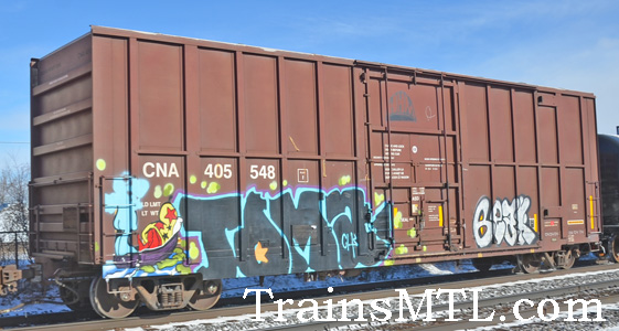 Car/wagon CNA405548 left side / coté gauche